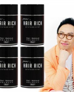 박명수흑채 헤어리치 파우더 20g x 4개 순간증모제/흑체 (댕기머리 탈모샴푸 사은품 증정)