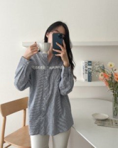 valyou_Lace Flower Shirt