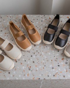 Leather Banding Cushion Flat