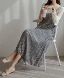 Ellin pleated string dress C022460