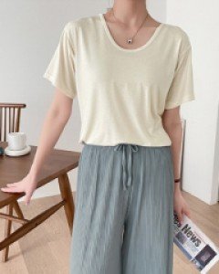 [Planning] Lira Simple U-neck T-shirt
