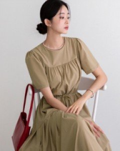 [More than 3000 units sold]Reffle spandex cool dress