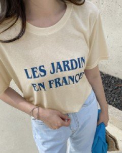 Franc lettering short-sleeved T-shirt