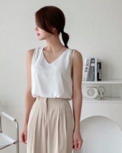 valyou_Dual Chiffon Sleeveless Blouse MA07062