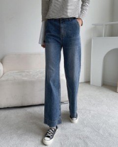 Vintage Washed Wide Denim C083170