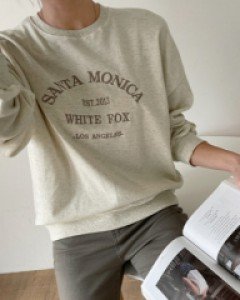 [Planning]Fox embroidered sweatshirt