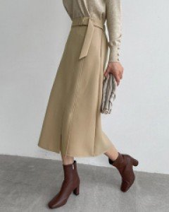 Gold ring slit skirt C091427