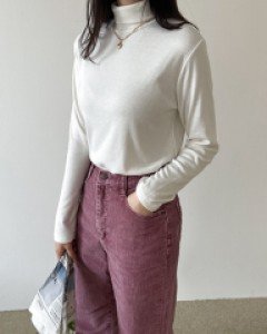 [valyou] New Soft Napping Turtleneck T-Shirt