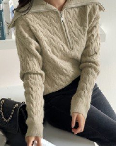 Smith Half Zipup Knitwear C111722