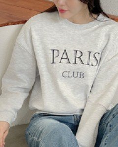 [Dear short girl] Slip incision sweatshirt C010962