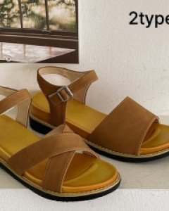Elly Velcro Soft Sandals [2Type]