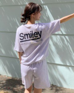 Smiley Printed Short-sleeve T-shirt