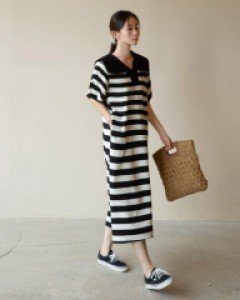 Cent Sailor horizontal striped Dress