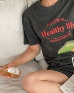 Bobo Print Shorts Set