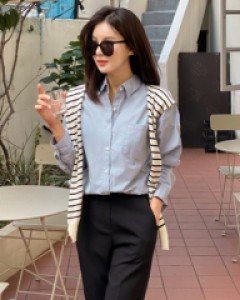 [valyou] Box cotton pocket shirt