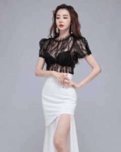 *트임쉬폰 스커트*