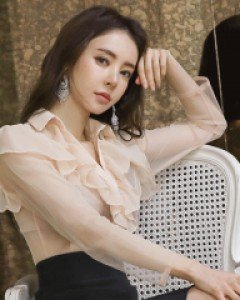 *프릴망사 블라우스*