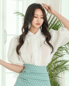 *라인퍼프 블라우스*