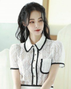 *안나라인 블라우스*