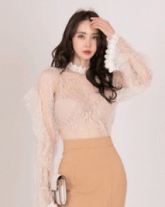 *모노레이스 블라우스*