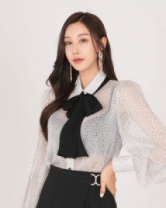 *클린리본 블라우스*
