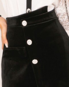 *사선벨벳 치마바지*
