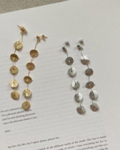 Sanding disc earring