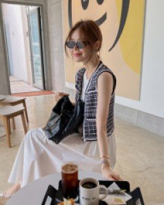 Serie tweed vest *Shipping after July 13th*