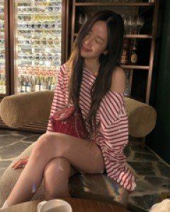 Boat-neck stripe tee (Shipping after August 25th)