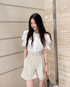 Crescent lace blouse