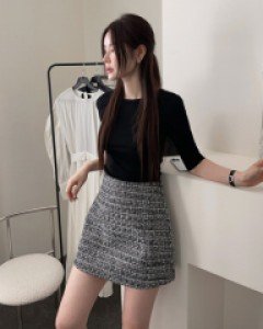 Lamis wool skirt