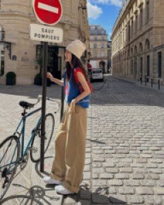 Made su:string cotton pants