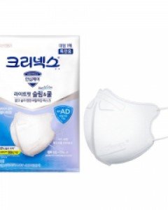 크리넥스 라이트핏슬림앤쿨 KFAD마스크 대형 흰색 1팩 10매