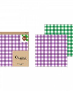 ORIGAMI ORIGAMI - CHECK-purple/green