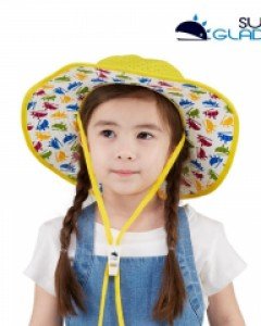[썬글레이드]UV 와이어 캠핑햇 아동썬햇 썬캡 버킷햇 휘슬스타퍼 - 옐로우