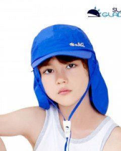 [썬글레이드] 오리지널 UV 플랩캡 아동 썬캡 휘슬스타퍼 - 블루