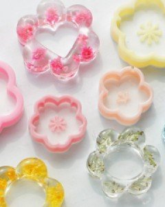 플라워쉐이커몰드2종/레진아트실리콘몰드