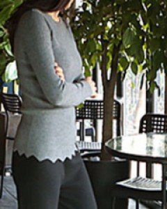 지그재그니트감촉 좋은 니트로 착용감 최고^^직접 입어보고 적극 권장해요!!추천!!