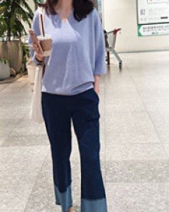 몰리나 정말예쁜청통바지