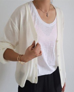 꼬모 가디건원단 좋은 딱기본스타일~고급스럽게 잘나왔어요^^