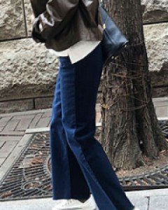 투톤 면PT세련된 간지~일자로 뚝 떨어지는 핏