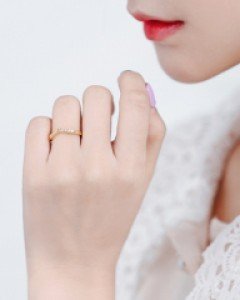 슬림브이라인 반지