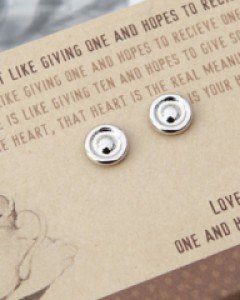 투라운드귀걸이 자석 귀찌