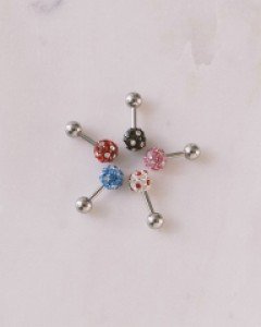 송송큐빅볼 피어싱 (낱개)