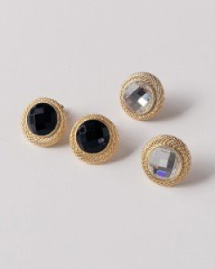 무광크리스탈 버튼 나사형 귀찌