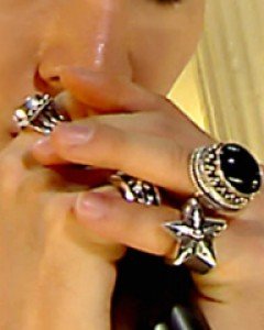 [925silver] 실버스타 실버 반지 (BigBang 빅뱅 태양 / 타오)