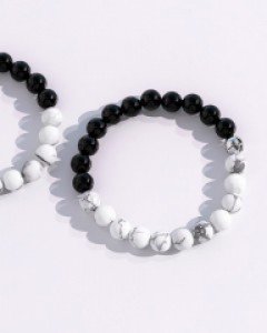 블랙앤화이트 팔찌