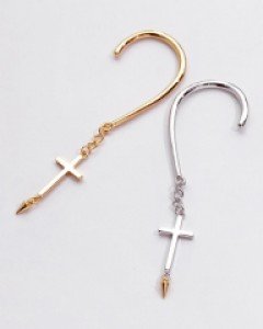 크로스 귓바퀴 귀찌 (낱개)