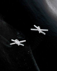[925silver] 레이트 귀걸이 반지 (실버)