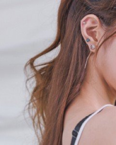 프티아 실리콘 이어커프 귀찌 (낱개)